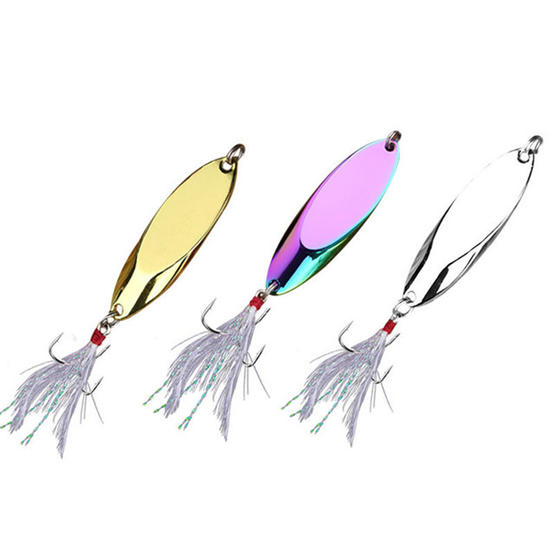Fishing Hook Treble - 1pc 2.5g-35g colher de metal isca