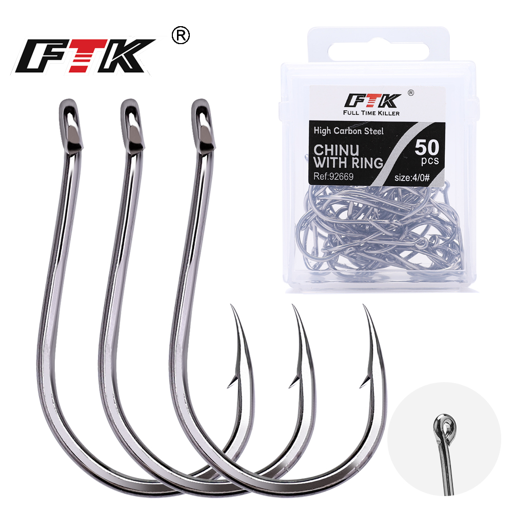 Fishing Hook Barbless - Anzol FTK CHINU com Anel e