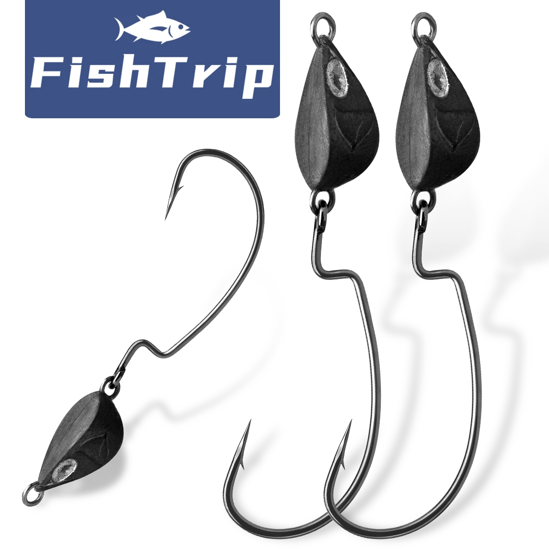 Fishing Hook Weedless - FishTrip 10 unidades de anzol de