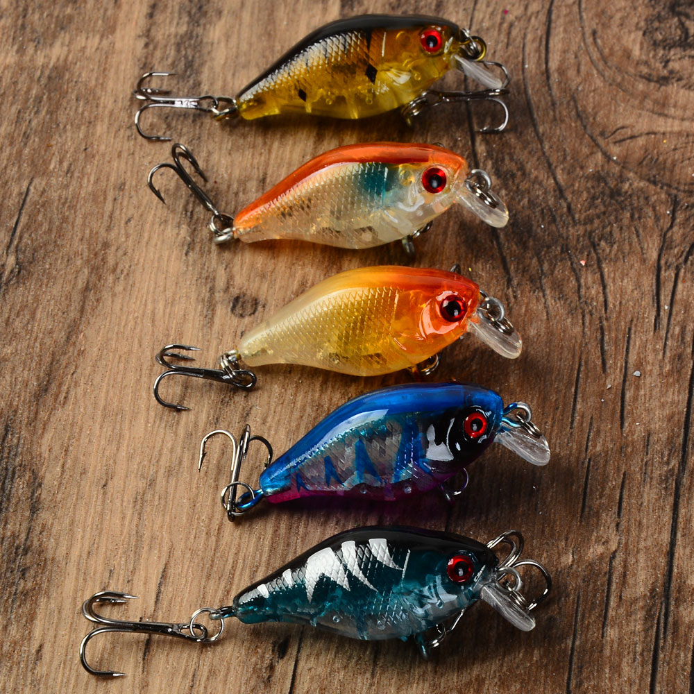 Fishing Hook Treble - 5 pçs flutuante crankbaits isca de