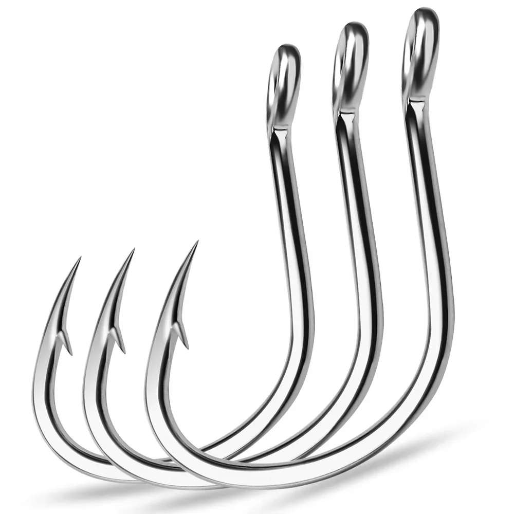Fishing Hook Barbless - Anel de olho anzóis gancho de