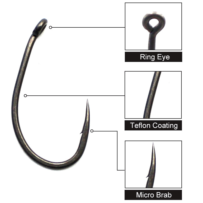 Ganchos farpados com revestime - Fishing Hook Assortment avaliação e preço