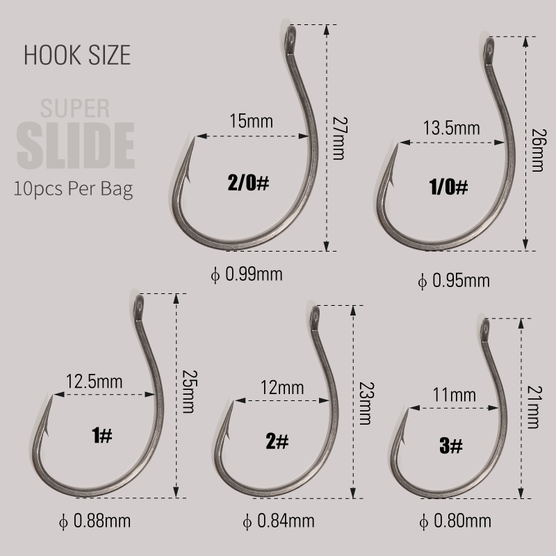 Lomeholic ptfe super slide gan - Fishing Hook Assortment avaliação e preço