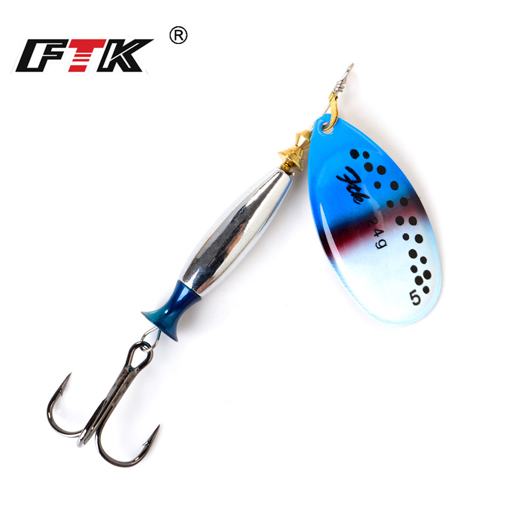 Ftk 18g 24g isca giratória col - Fishing Hook Treble avaliação e preço