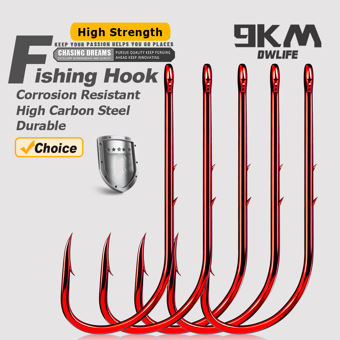 9km baitholder ganchos de pesc - Fishing Hook Circle avaliação e preço