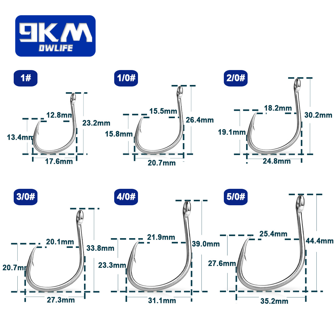 Ganchos de pesca de 9km, ganch - Fishing Hook Circle avaliação e preço