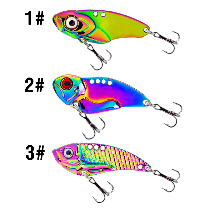 3 Iscas Artificiais Metálicas  - Fishing Hook Treble avaliação e preço