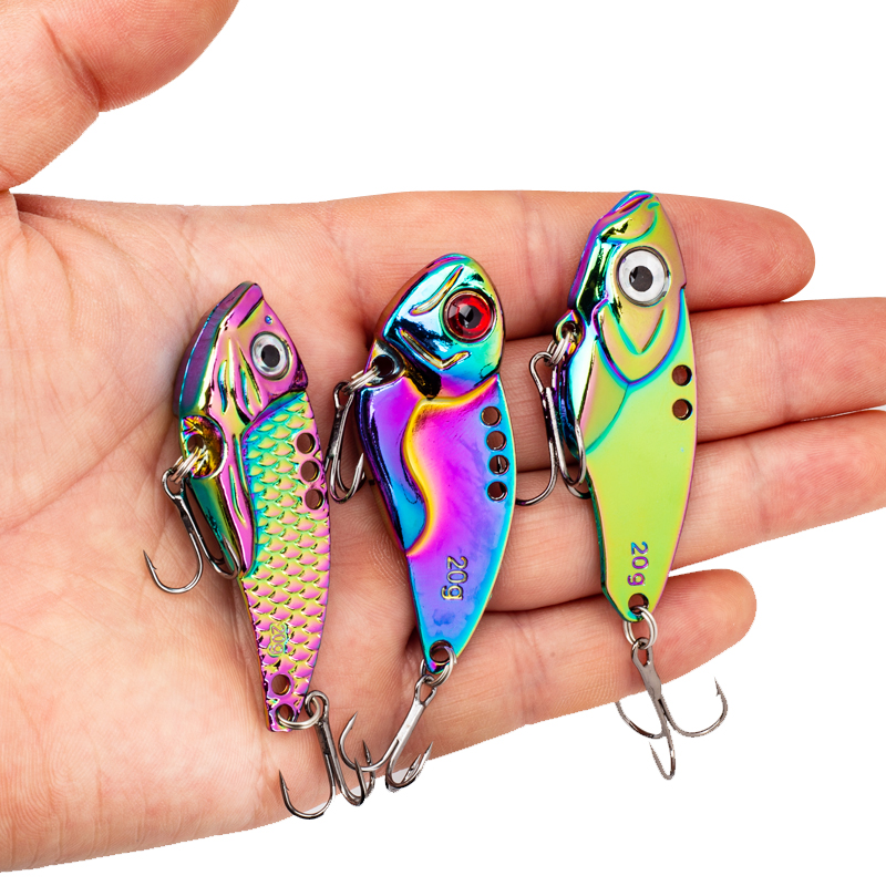 3 Iscas Artificiais Metálicas  - Fishing Hook Treble avaliação e preço