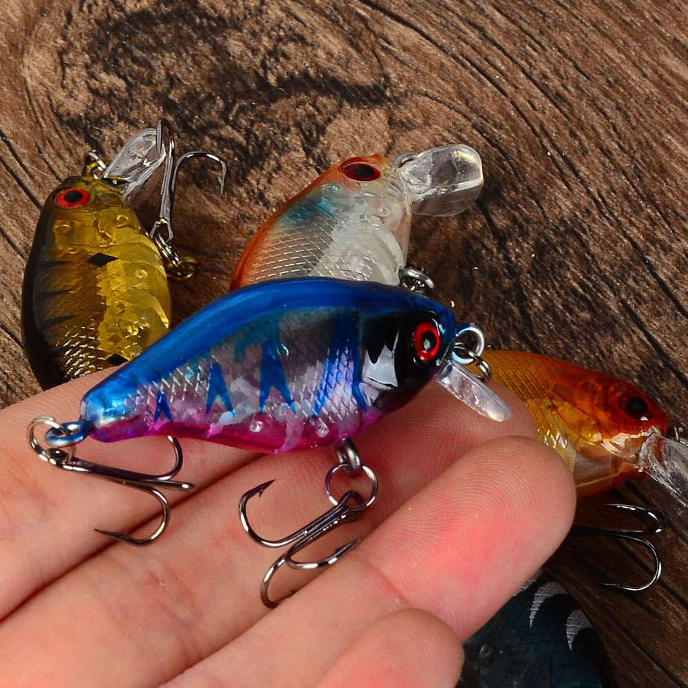 5 pçs flutuante crankbaits isc - Fishing Hook Treble avaliação e preço