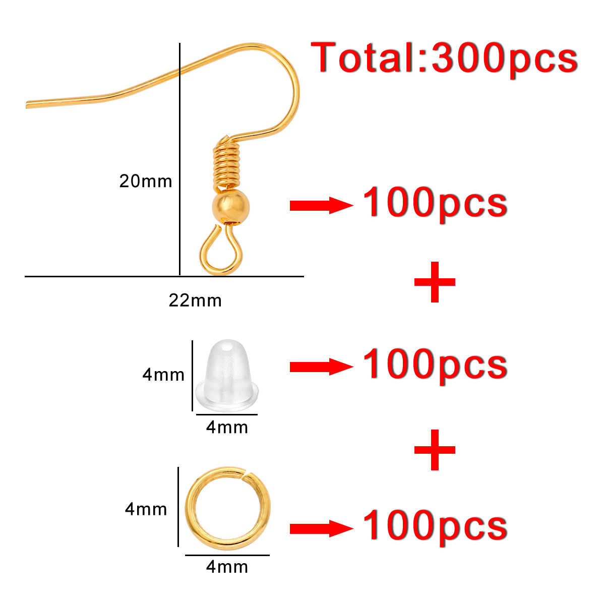 100-300 pçs/lote hipoalergênic - Fishing Hook Assortment avaliação e preço