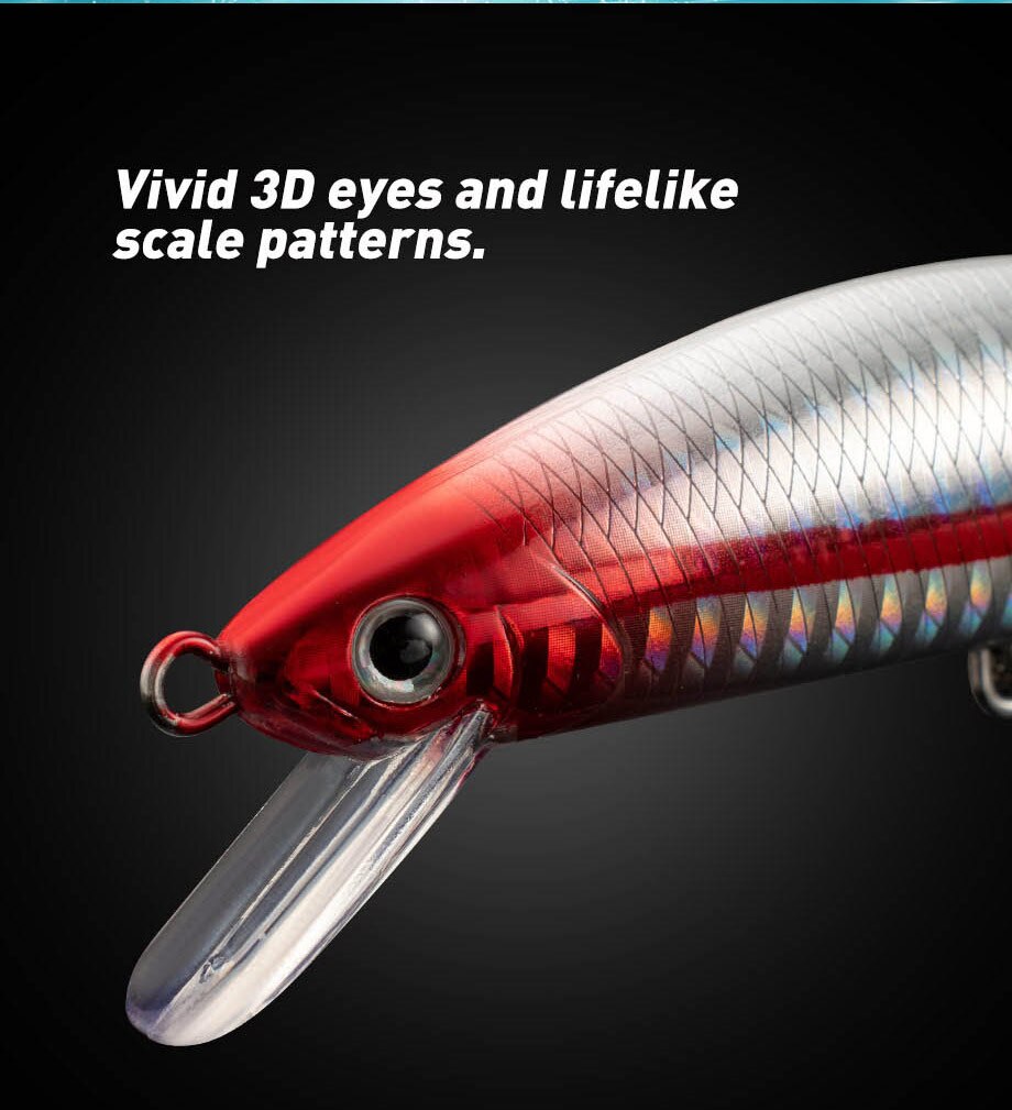 Sinking Minnow Fishing Lure, S - Fishing Hook Treble avaliação e preço