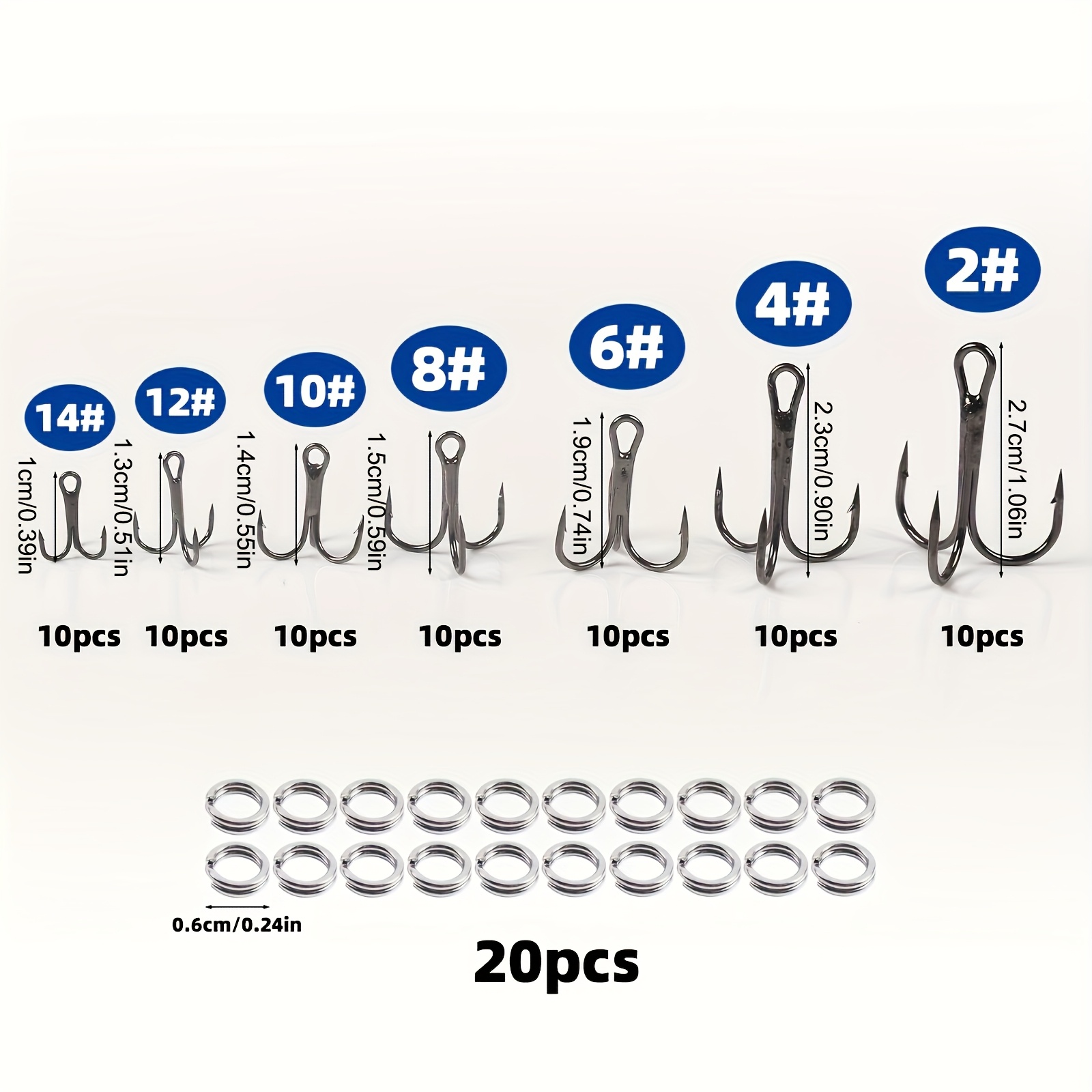 Conjunto de 90 peças: Kit de a - Fishing Hook Assortment avaliação e preço